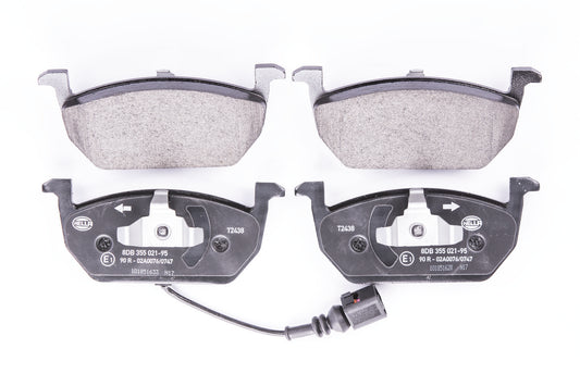 HELLA Brake pad set - T2438 - for e.g. AUDI / SEAT / SKODA / VOLKSWAGEN 8DB355021-951