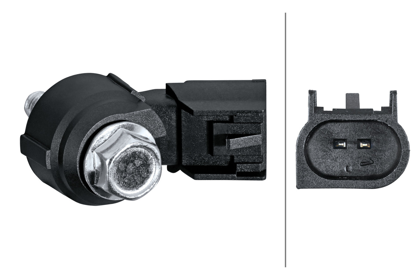 HELLA Knock Sensor - 2-pin connector 6PG013114-611