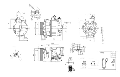Hella Aircon Compressor 8FK366201-911