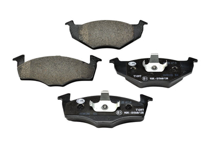 HELLA Brake pad set - T1097 - for e.g. SEAT / VOLKSWAGEN 8DB355007-911
