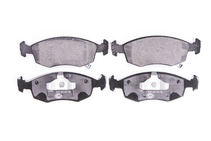 HELLA Brake pad set - T2402 - for e.g. FIAT 8DB355021-751