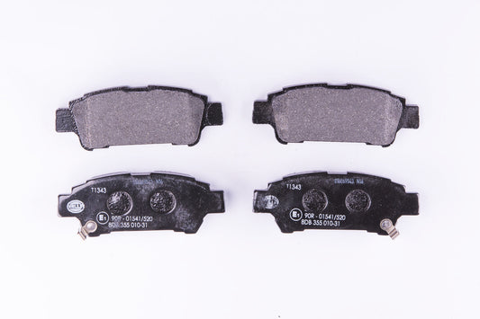 HELLA Brake pad set - T1343 - for e.g. TOYOTA 8DB355010-311