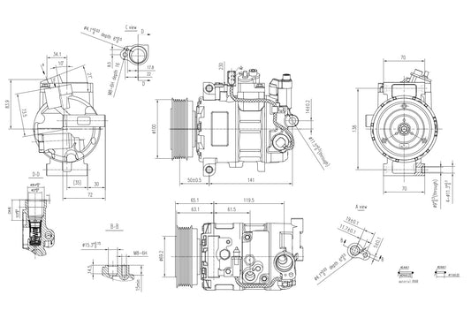 Hella Aircon Compressor 8FK366201-821