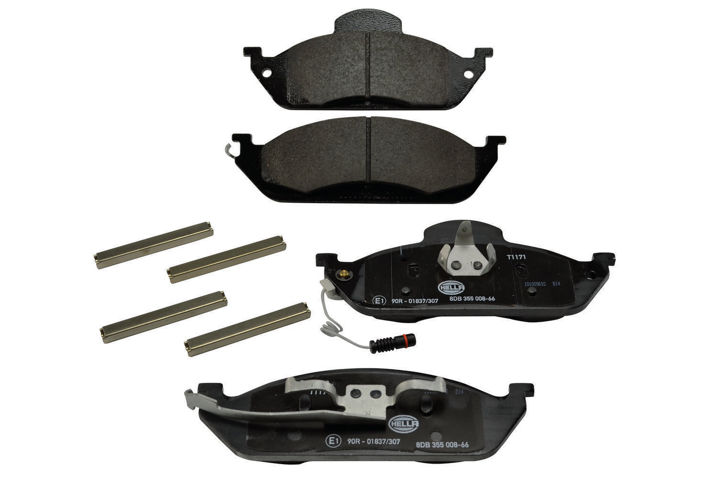 HELLA Brake pad set - T1171 - for e.g. MERCEDES-BENZ 8DB355008-661
