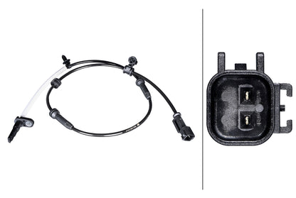 HELLA Sensor, wheel speed - 2-pin connector 6PU358216-471