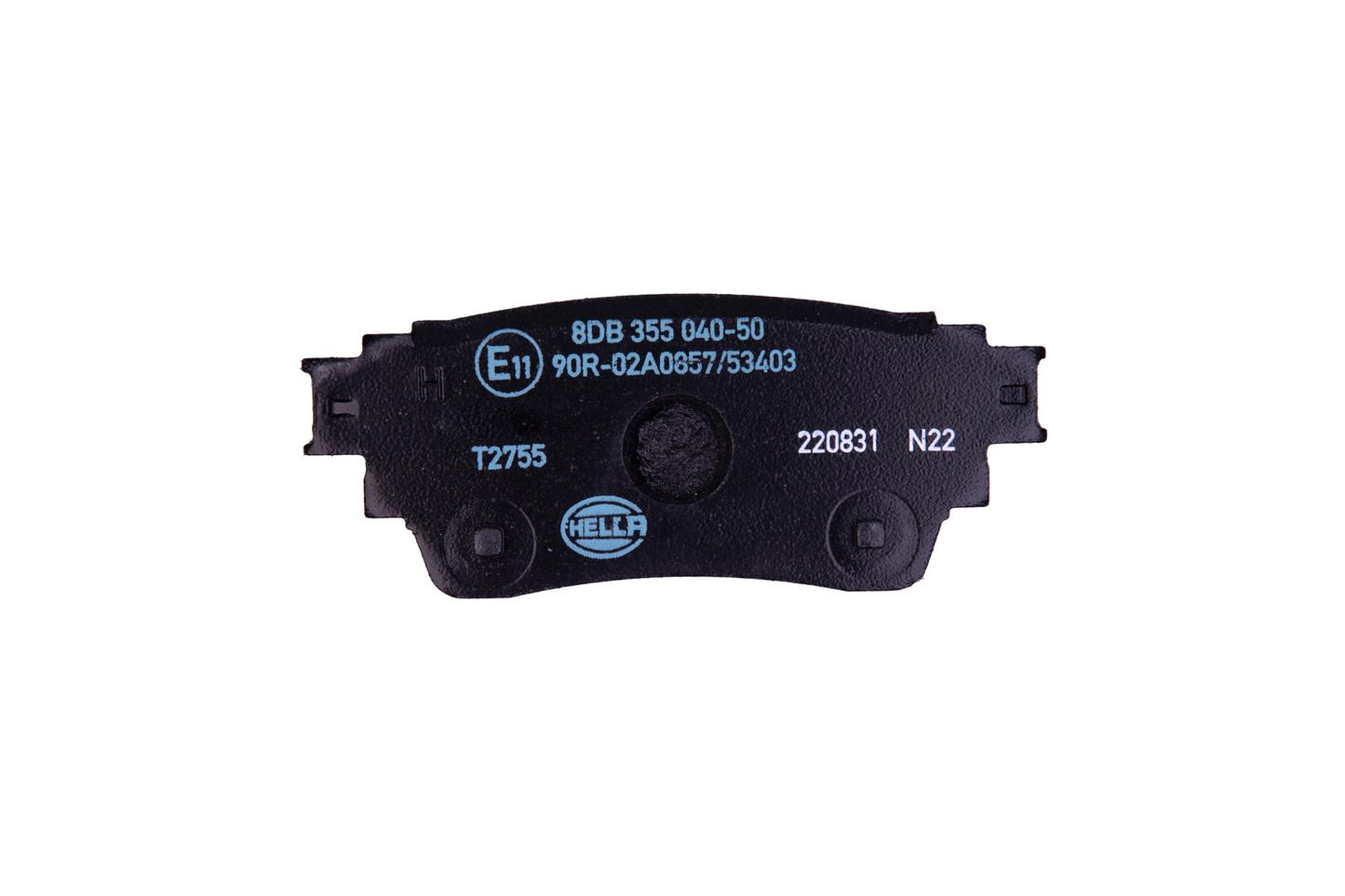 HELLA Brake pad set - T2755 - for e.g. MITSUBISHI 8DB355040-501