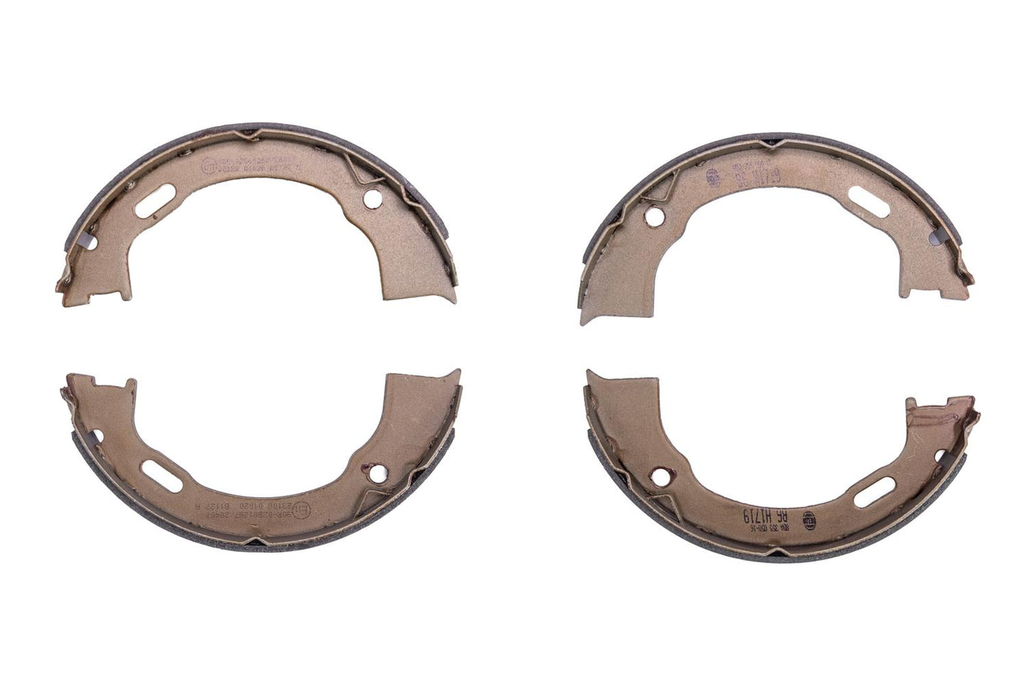 HELLA Brake Shoe Set, parking brake - H1719 - for e.g. FORD / JEEP / MAZDA 8DA355050-161