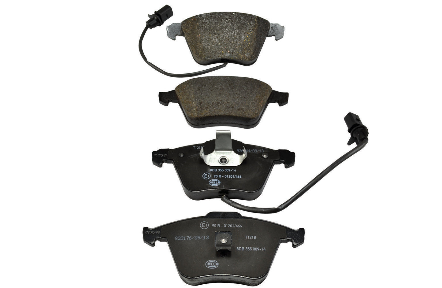 HELLA Brake pad set - T1218 - for e.g. AUDI 8DB355009-141
