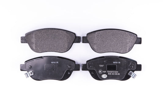 HELLA Brake pad set - T2267 - for e.g. FIAT 8DB355020-881