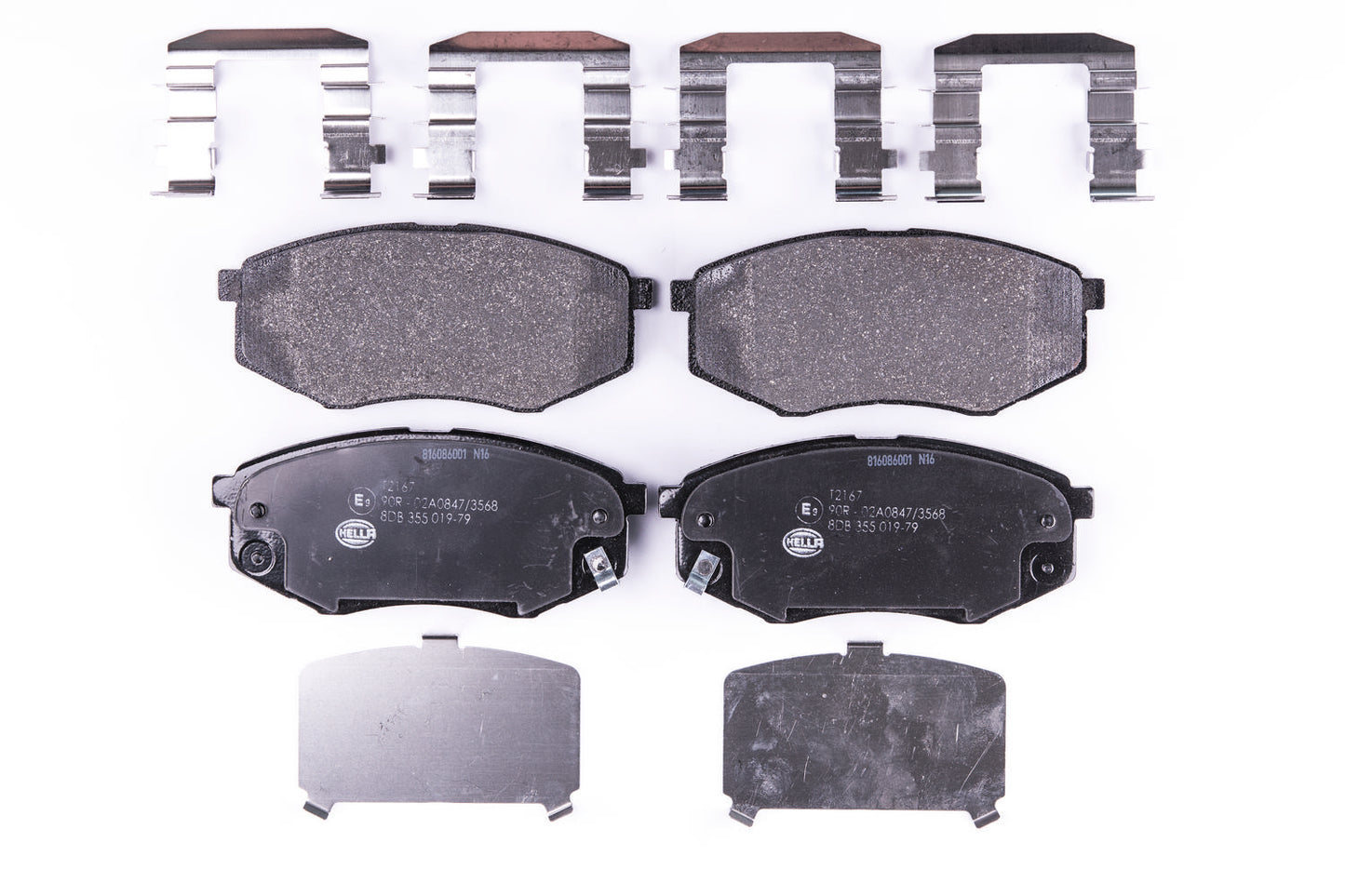 HELLA Brake pad set - T2167 - for e.g. HYUNDAI / KIA 8DB355019-791