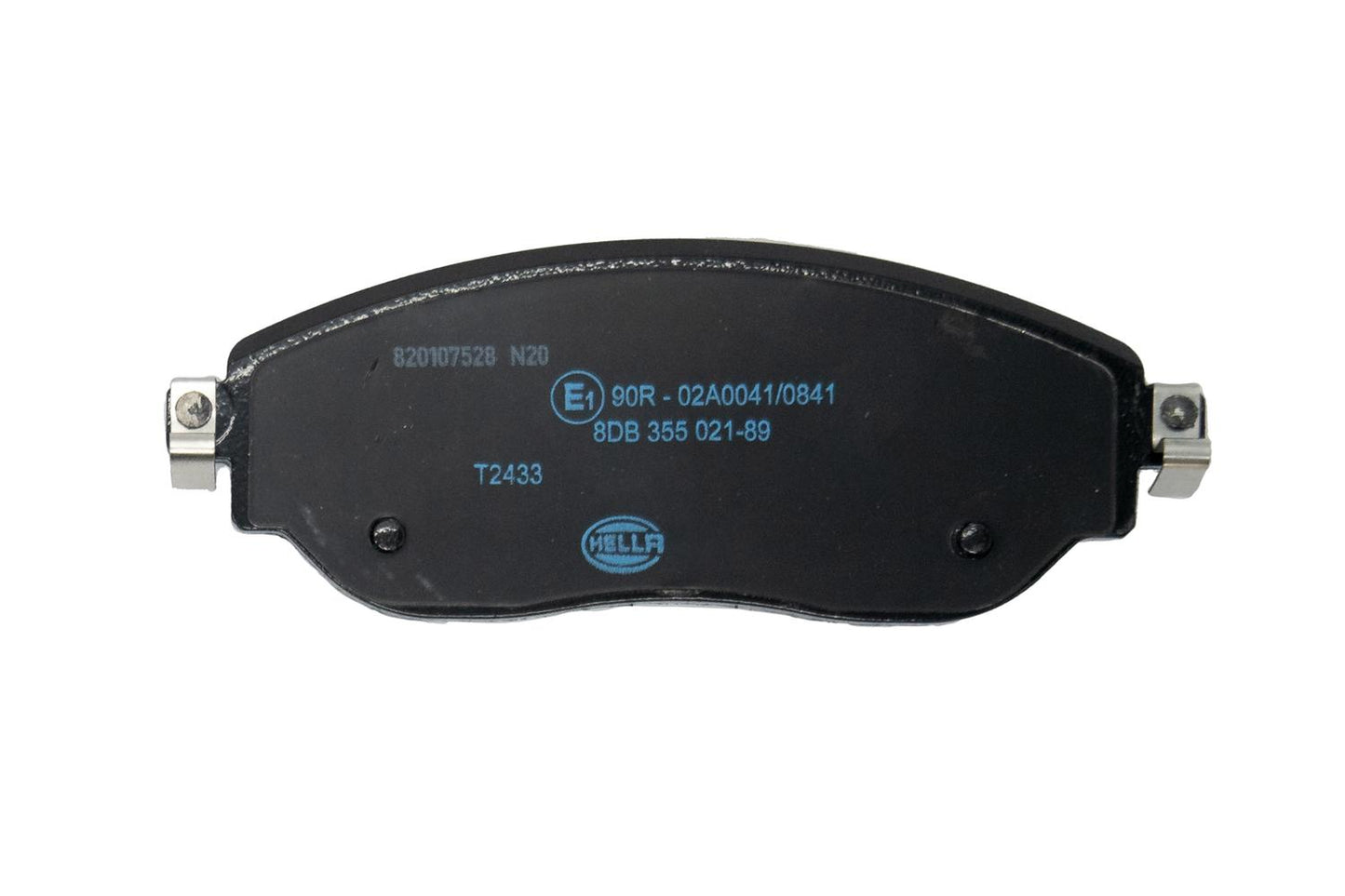 HELLA Brake pad set - T2433 - for e.g. FIAT / MITSUBISHI / NISSAN / OPEL 8DB355021-891
