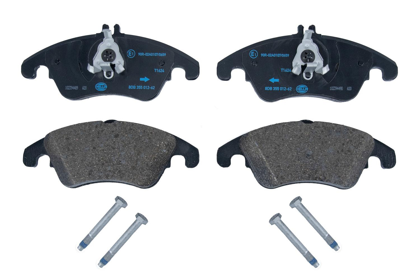 HELLA Brake pad set - T1624 - for e.g. MERCEDES-BENZ 8DB355012-621