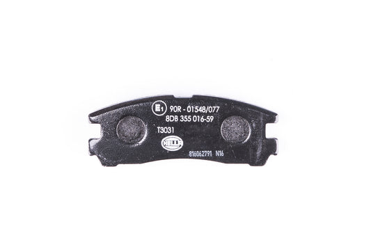 HELLA Brake pad set - T3031 - for e.g. CHRYSLER / DODGE / HYUNDAI / MITSUBISHI 8DB355016-591