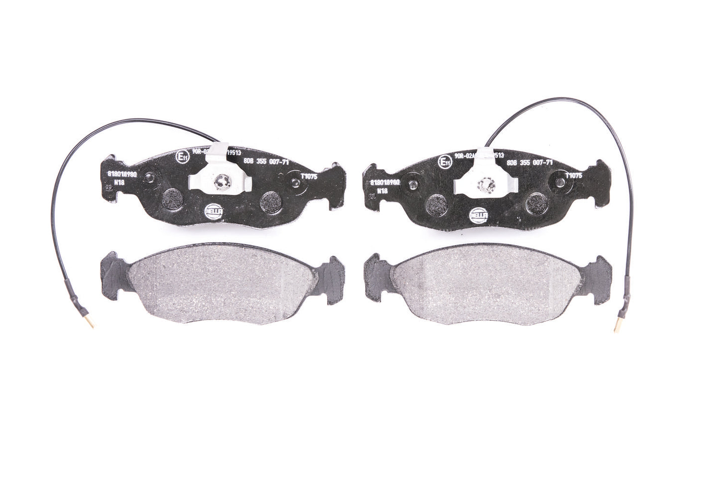 HELLA Brake pad set - T1075 - for e.g. CITROEN / PEUGEOT 8DB355007-711