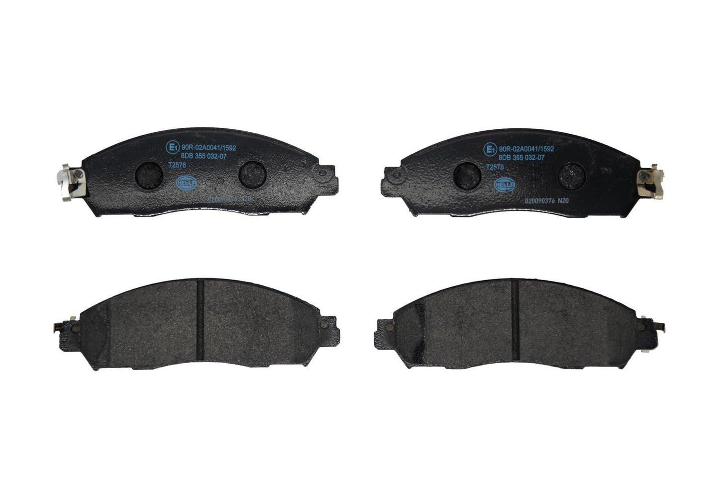 HELLA Brake pad set - T2576 - for e.g. NISSAN / RENAULT 8DB355032-071