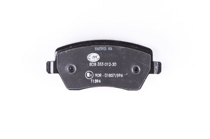 HELLA Brake pad set - T1594 - for e.g. OPEL / SUZUKI / VAUXHALL 8DB355012-301