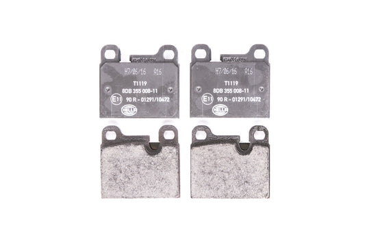 HELLA Brake pad set - T1119 - for e.g. PORSCHE 8DB355008-111