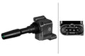 HELLA Ignition Coil - 4-pin connector - Bolted 5DA358290-131