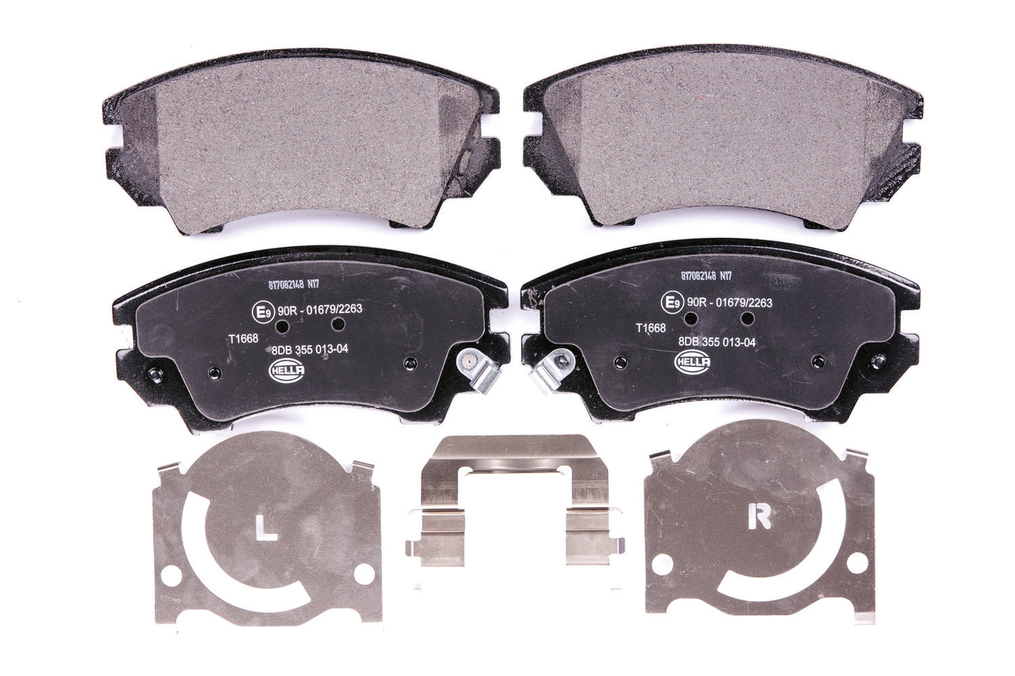 HELLA Brake pad set - T1668 - for e.g. BUICK / CHEVROLET / GMC / HOLDEN / OPEL 8DB355013-041
