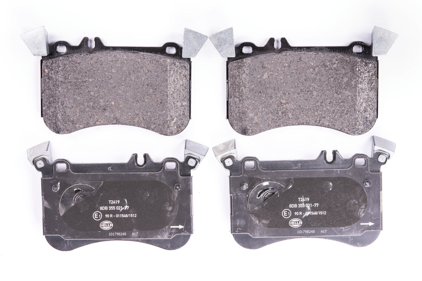 HELLA Brake pad set - T2419 - for e.g. MERCEDES-BENZ 8DB355021-771