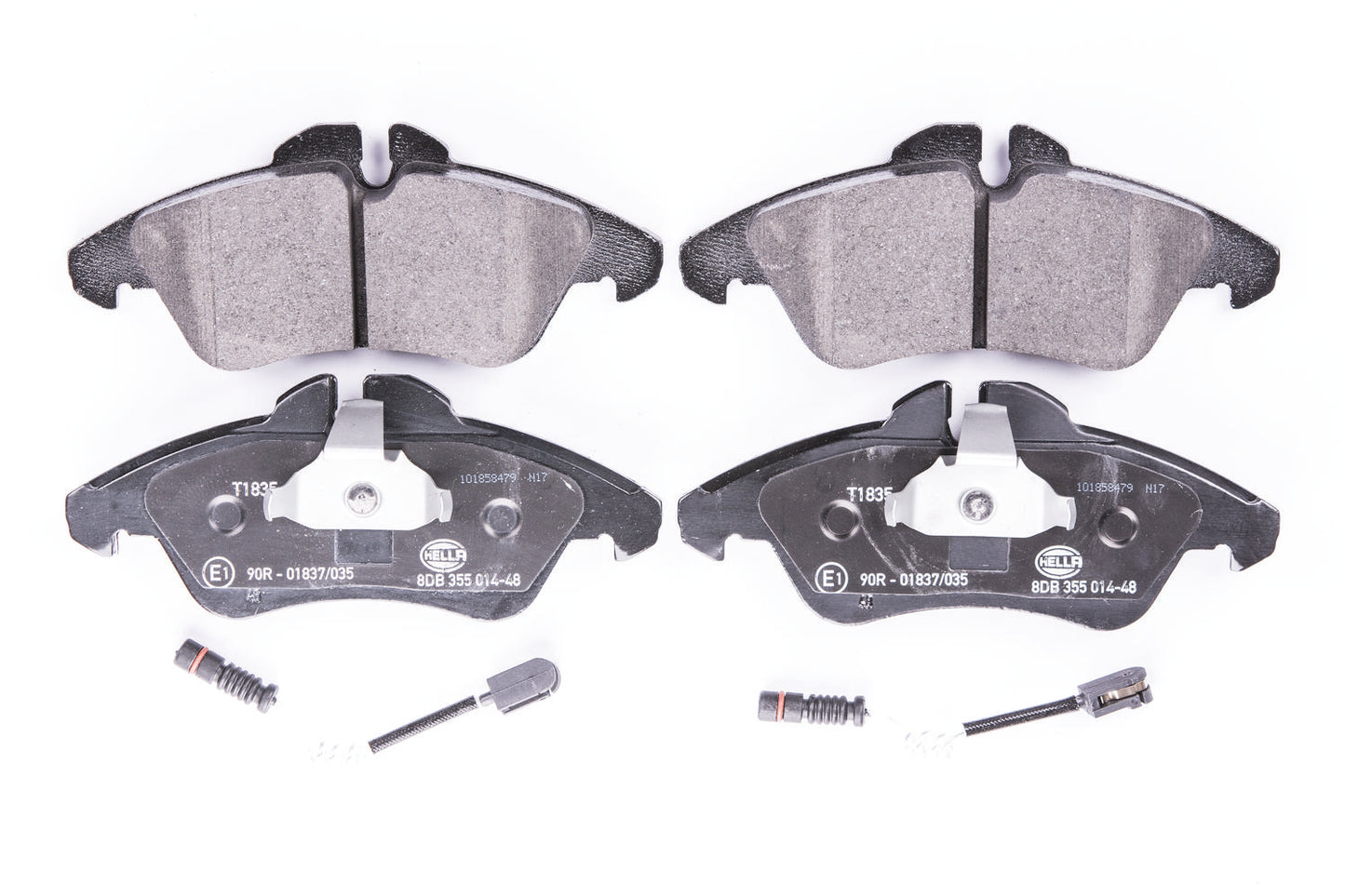 HELLA Brake pad set - T1835 - for e.g. DODGE / FREIGHTLINER / MERCEDES-BENZ /VW 8DB355014-481