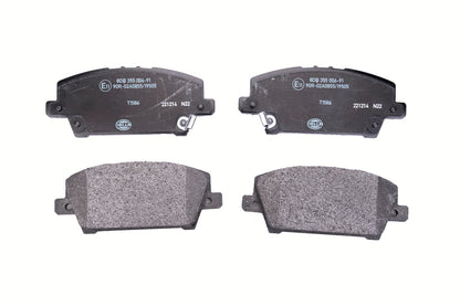 HELLA Brake pad set - T1586 - for e.g. HONDA 8DB355006-911