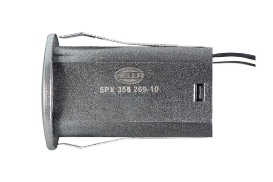 HELLA Sensor, park distance control - straight - 2-pin connector - Plugged - Cable: 25 6PX358269-101