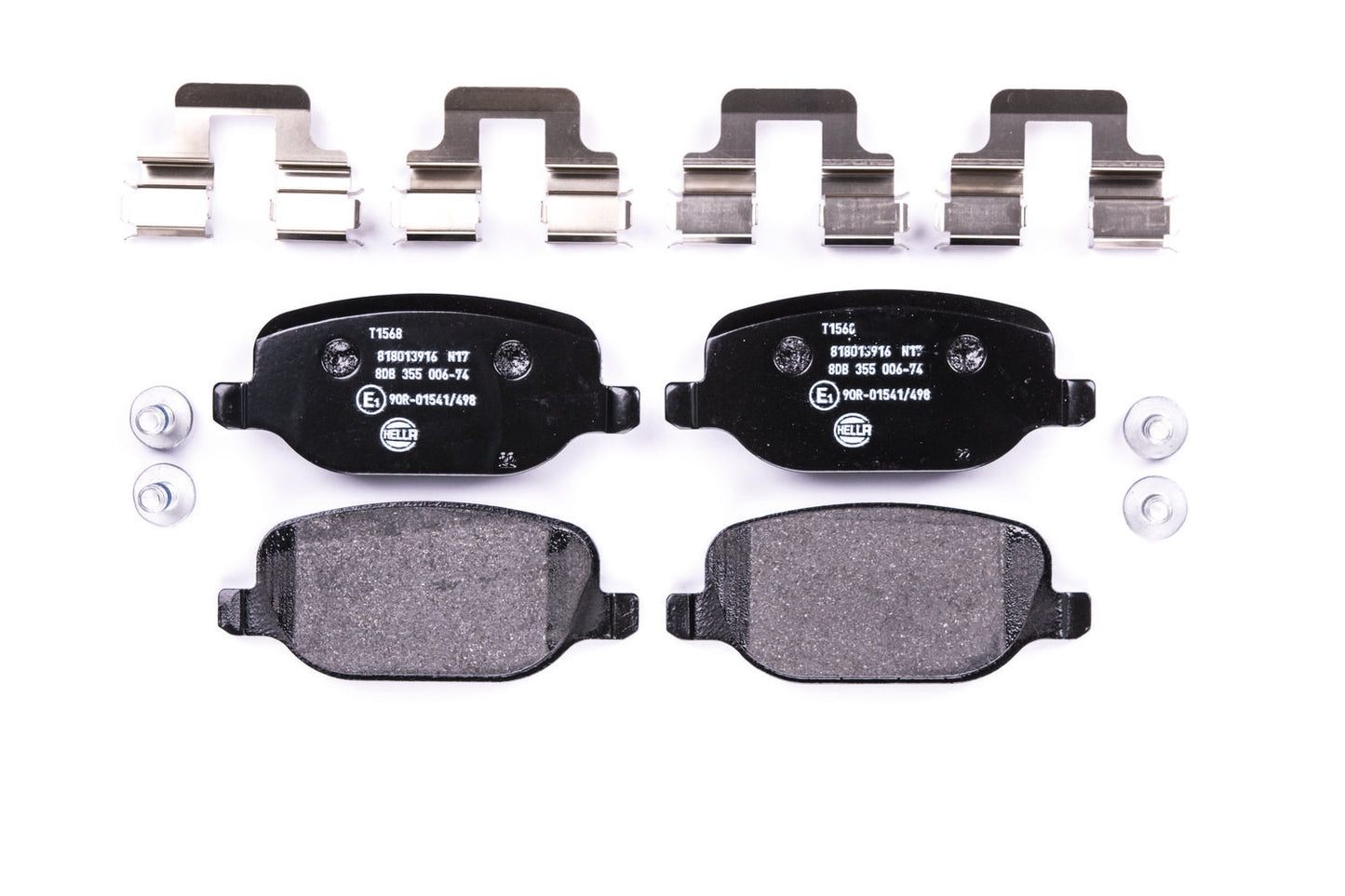HELLA Brake pad set - T1568 - for e.g. ALFA ROMEO / LANCIA 8DB355006-741