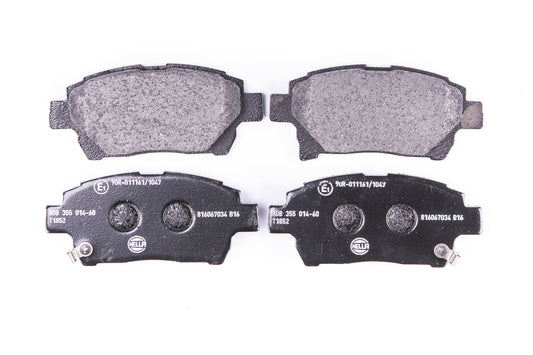 HELLA Brake pad set - T1852 - for e.g. ASTON MARTIN / SCION / TOYOTA 8DB355014-601