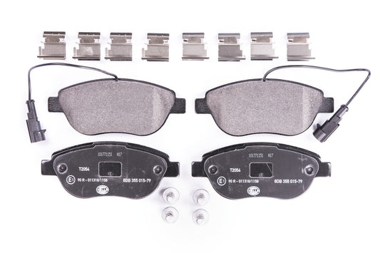 HELLA Brake pad set - T2054 - for e.g. ABARTH / FIAT / OPEL / VAUXHALL 8DB355015-791