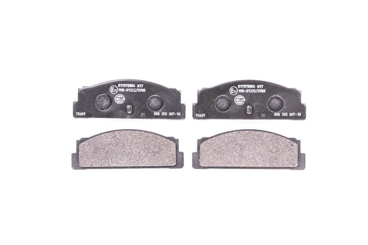 HELLA Brake pad set - T0609 - for e.g. AUTOBIANCHI / BERTONE / FIAT / FSO 8DB355007-101