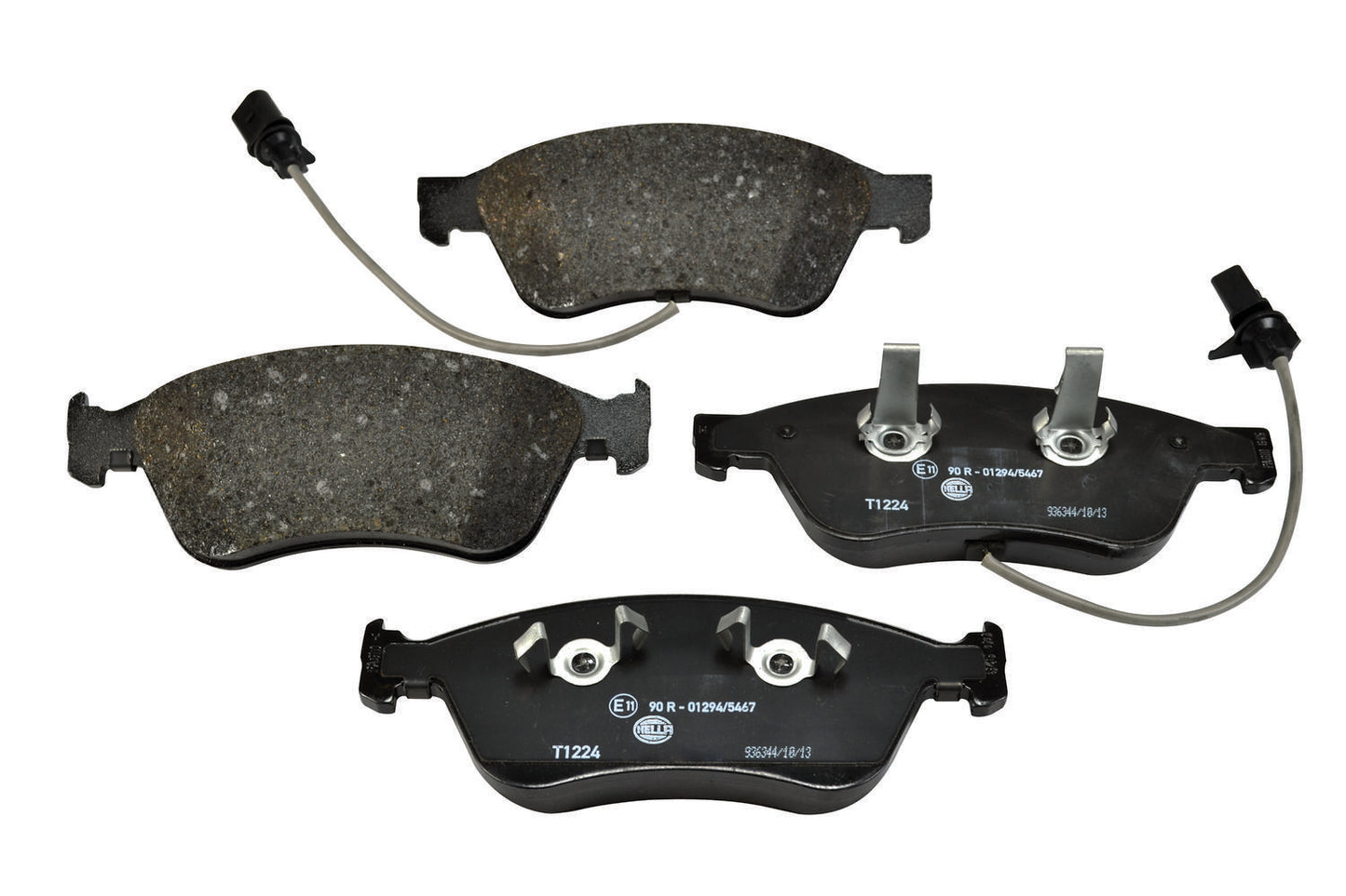 HELLA Brake pad set - T1224 - for e.g. AUDI / VOLKSWAGEN 8DB355009-211