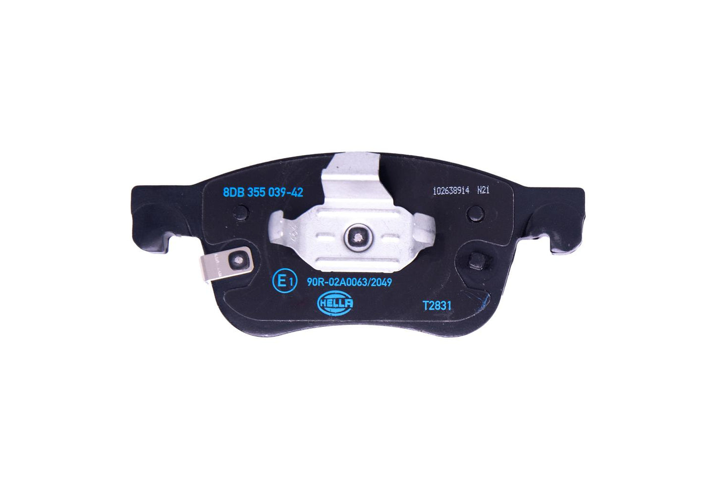 HELLA Brake pad set - T2831 - for e.g. FORD 8DB355039-421