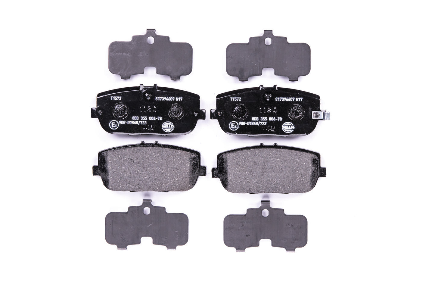 HELLA Brake pad set - T1572 - for e.g. ABARTH / FIAT / MAZDA 8DB355006-781
