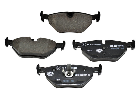 HELLA Brake pad set - T1207 - for e.g. SAAB 8DB355009-051