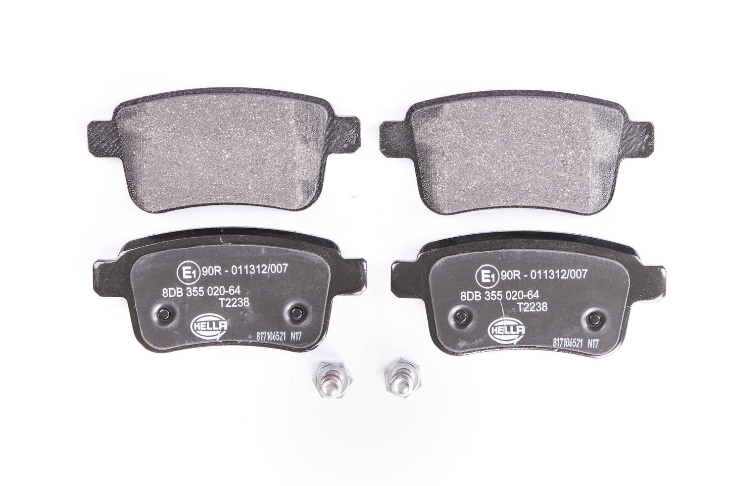 HELLA Brake pad set - T2238 - for e.g. MERCEDES-BENZ 8DB355020-641