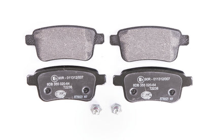 HELLA Brake pad set - T2238 - for e.g. MERCEDES-BENZ 8DB355020-641