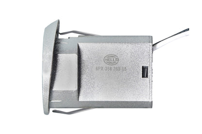 HELLA Sensor, park distance control - straight - 2-pin connector - Plugged - Cable: 23 6PX358269-051