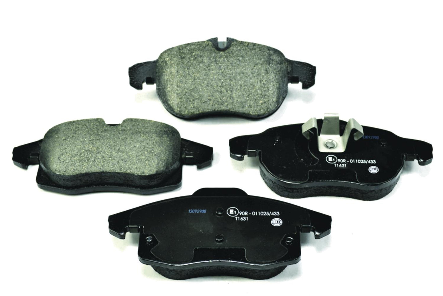 HELLA Brake pad set - T1631 - for e.g. CHEVROLET / OPEL / SAAB / VAUXHALL 8DB355012-681