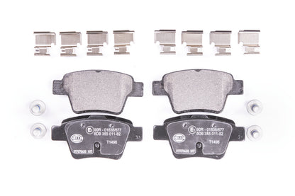 HELLA Brake pad set - T1496 - for e.g. CITROEN / PEUGEOT 8DB355011-821