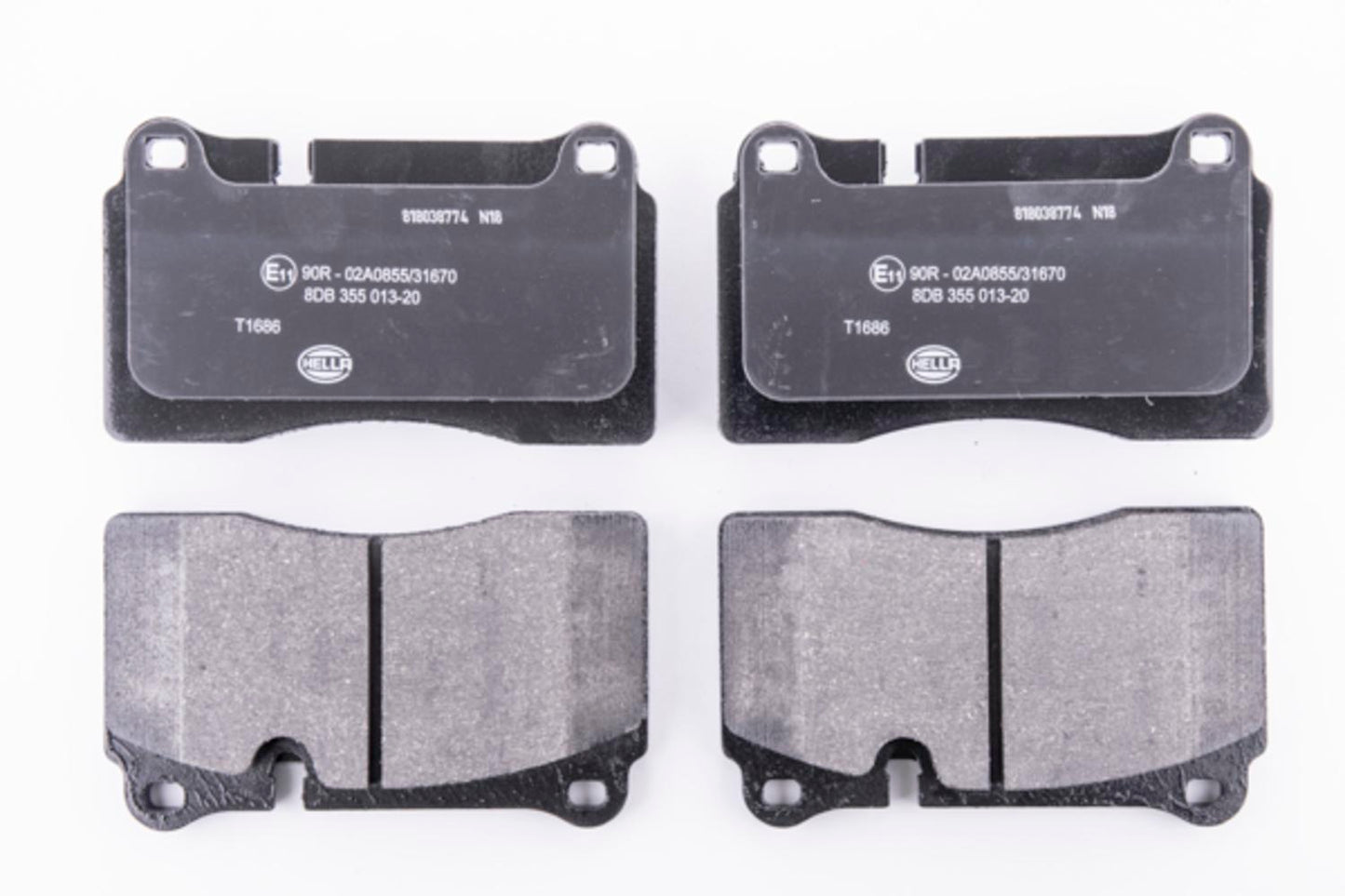 HELLA Brake pad set - T1686 - for e.g. LAND ROVER 8DB355013-201