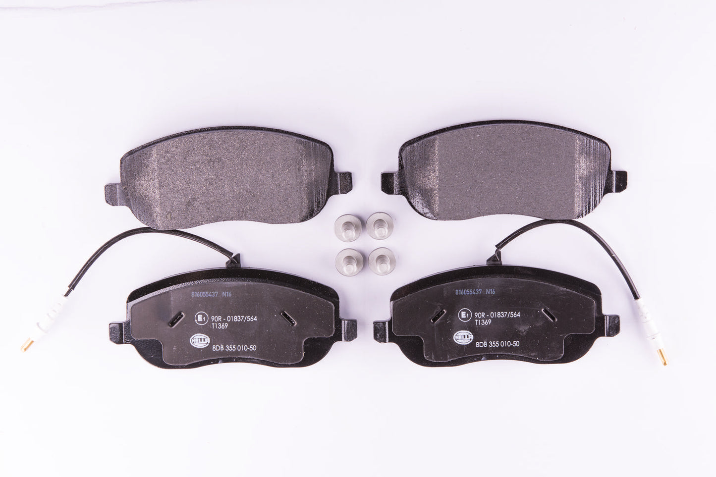HELLA Brake pad set - T1369 - for e.g. CITROEN / FIAT / LANCIA / PEUGEOT 8DB355010-501