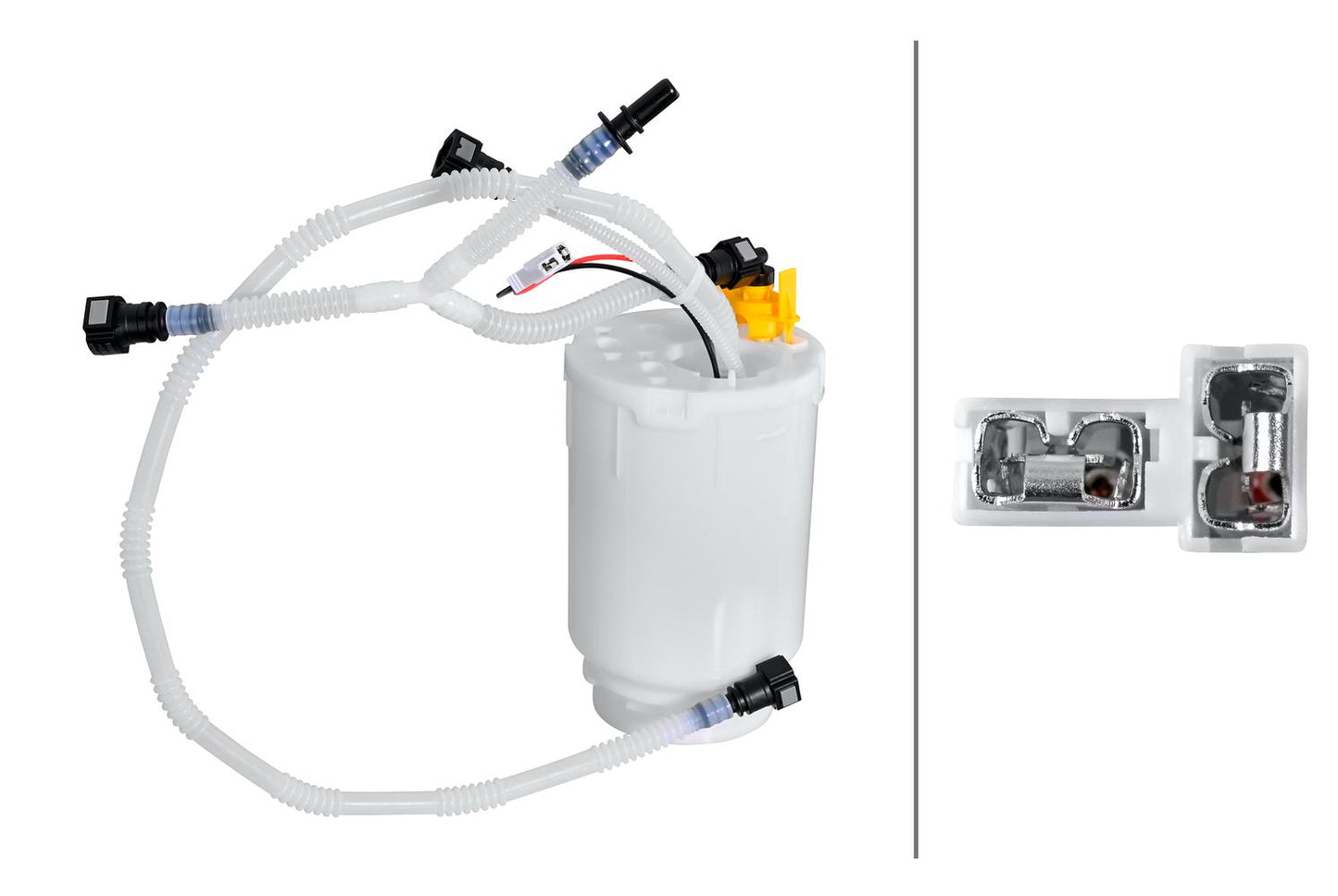 HELLA Swirl Pot, fuel pump - 12V - Electric - 2-pin connector 8TF358312-521