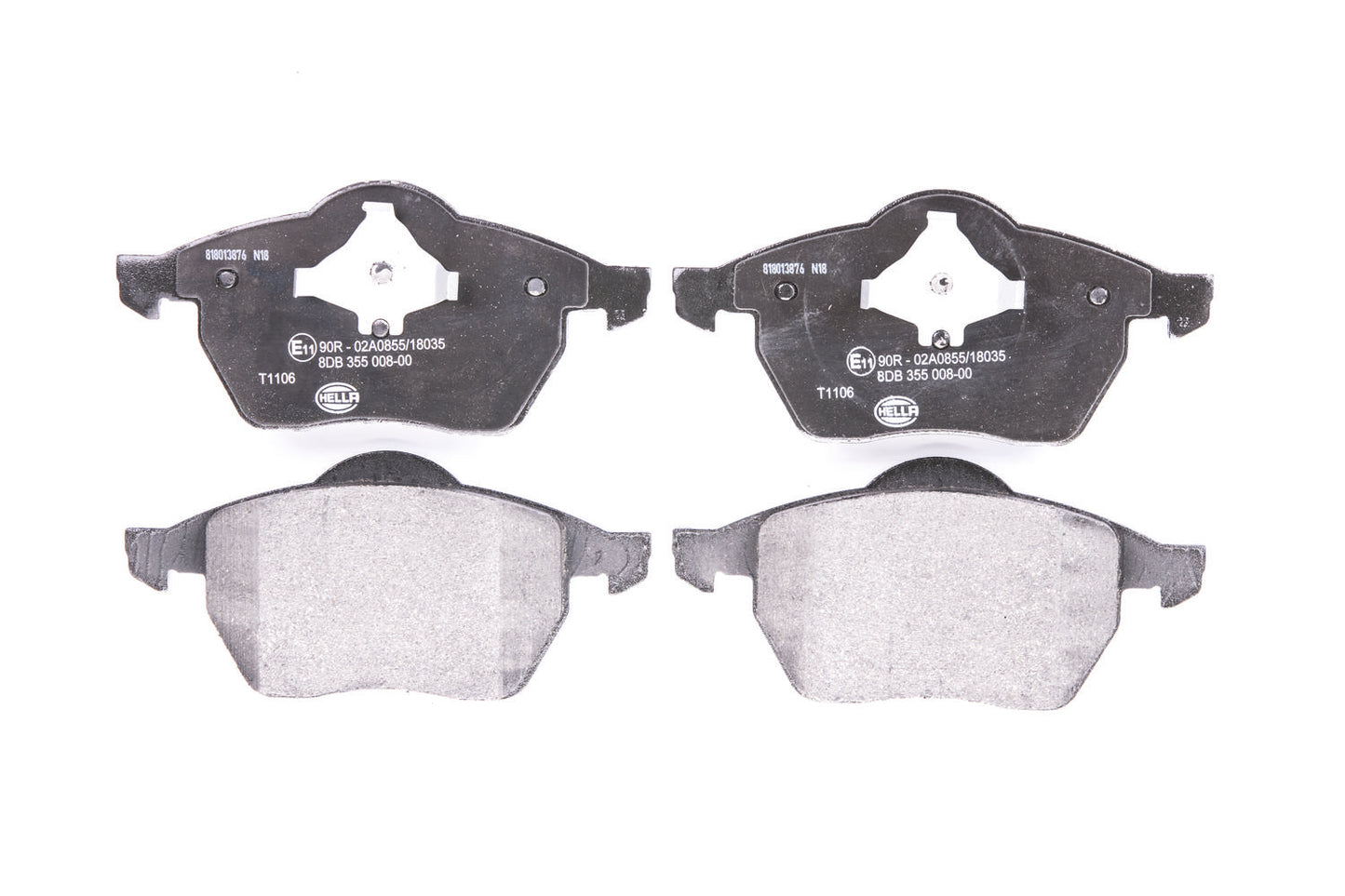 HELLA Brake pad set - T1106 - for e.g. FORD / SEAT / VOLKSWAGEN 8DB355008-001