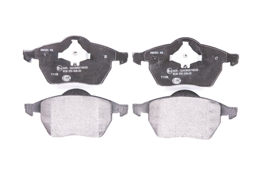 HELLA Brake pad set - T1106 - for e.g. FORD / SEAT / VOLKSWAGEN 8DB355008-001