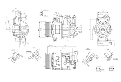 Hella Aircon Compressor 8FK366201-091