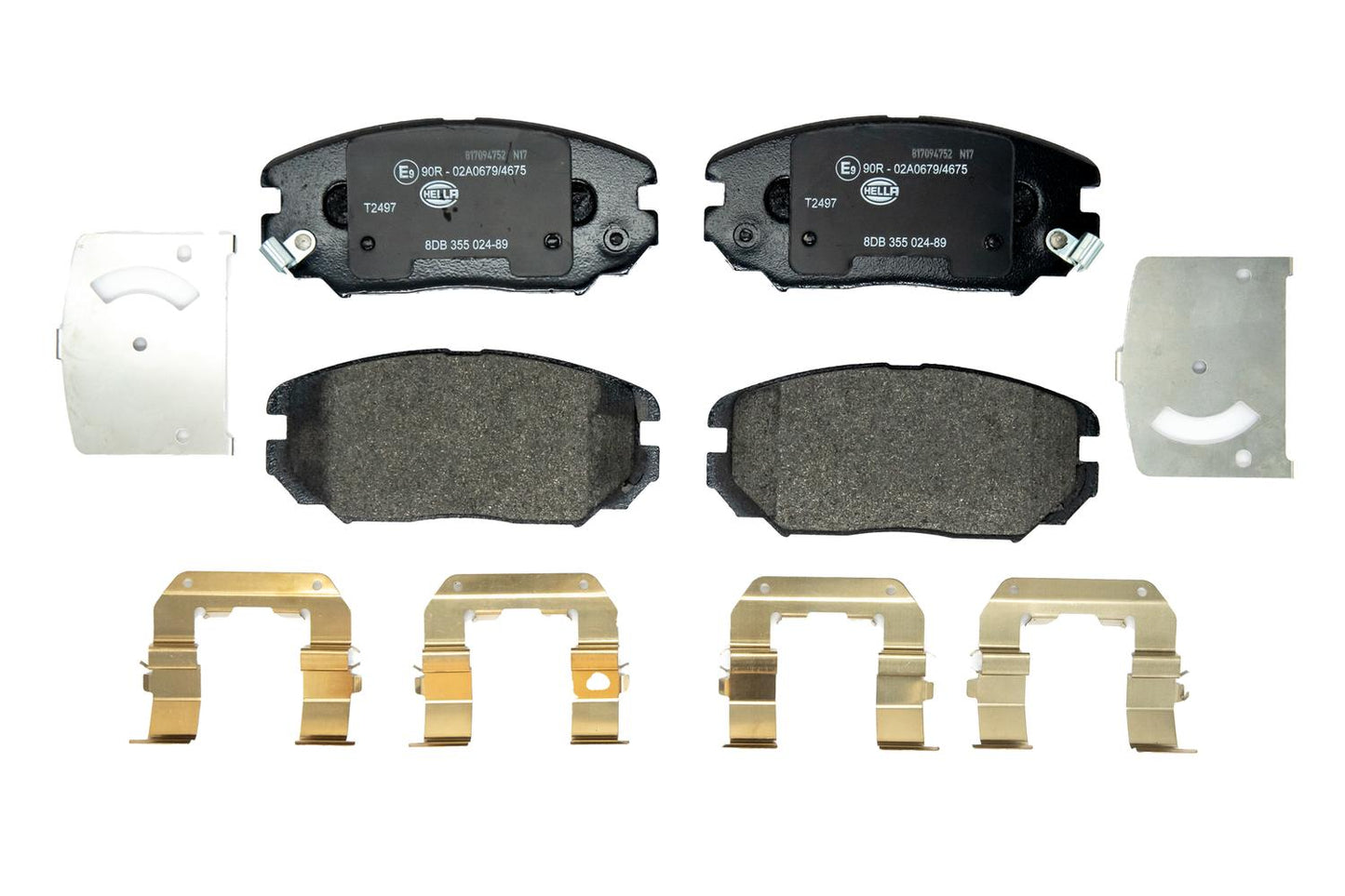 HELLA Brake pad set - T2497 - for e.g. HYUNDAI 8DB355024-891