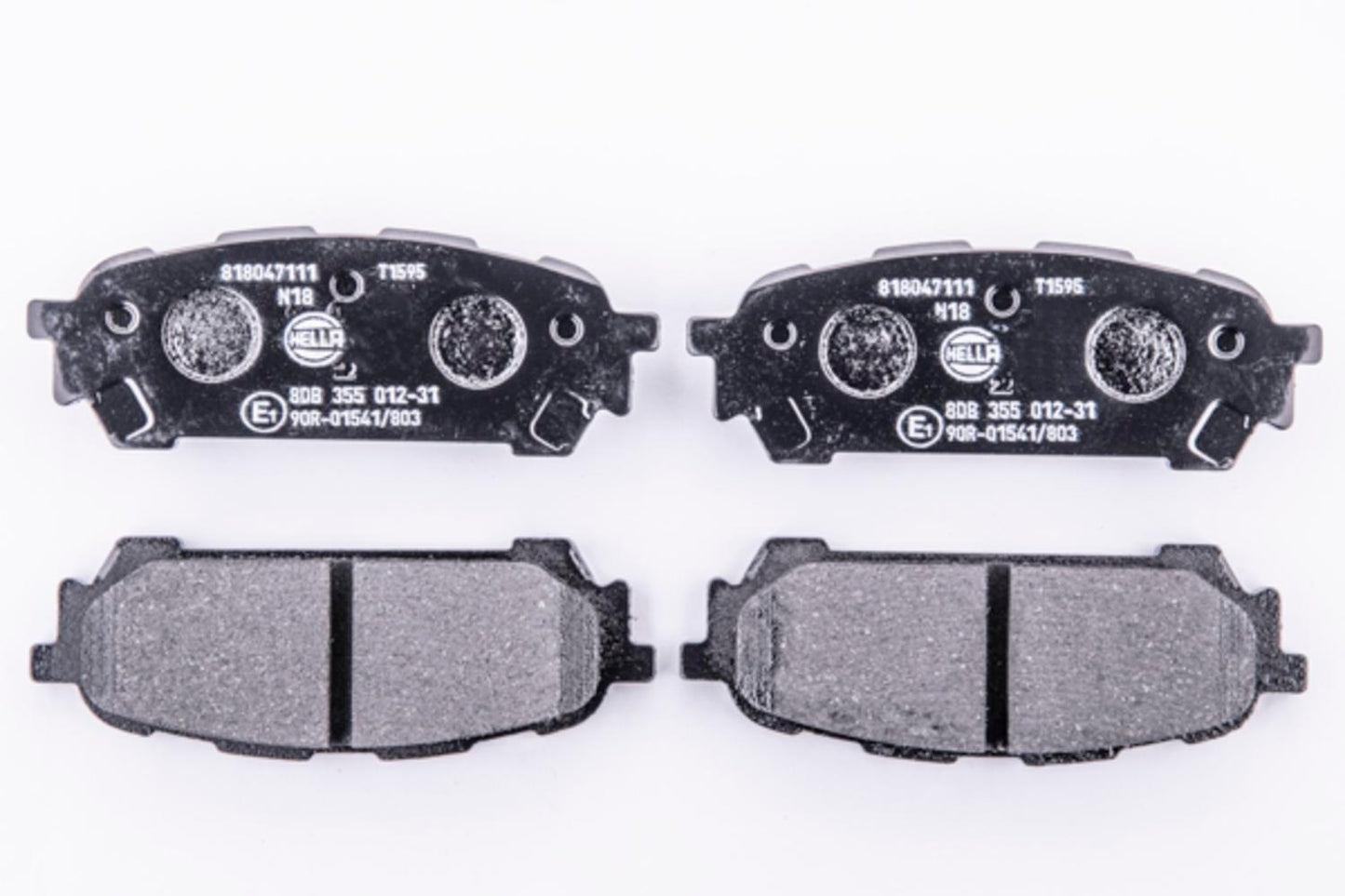 HELLA Brake pad set - T1595 - for e.g. SUBARU 8DB355012-311