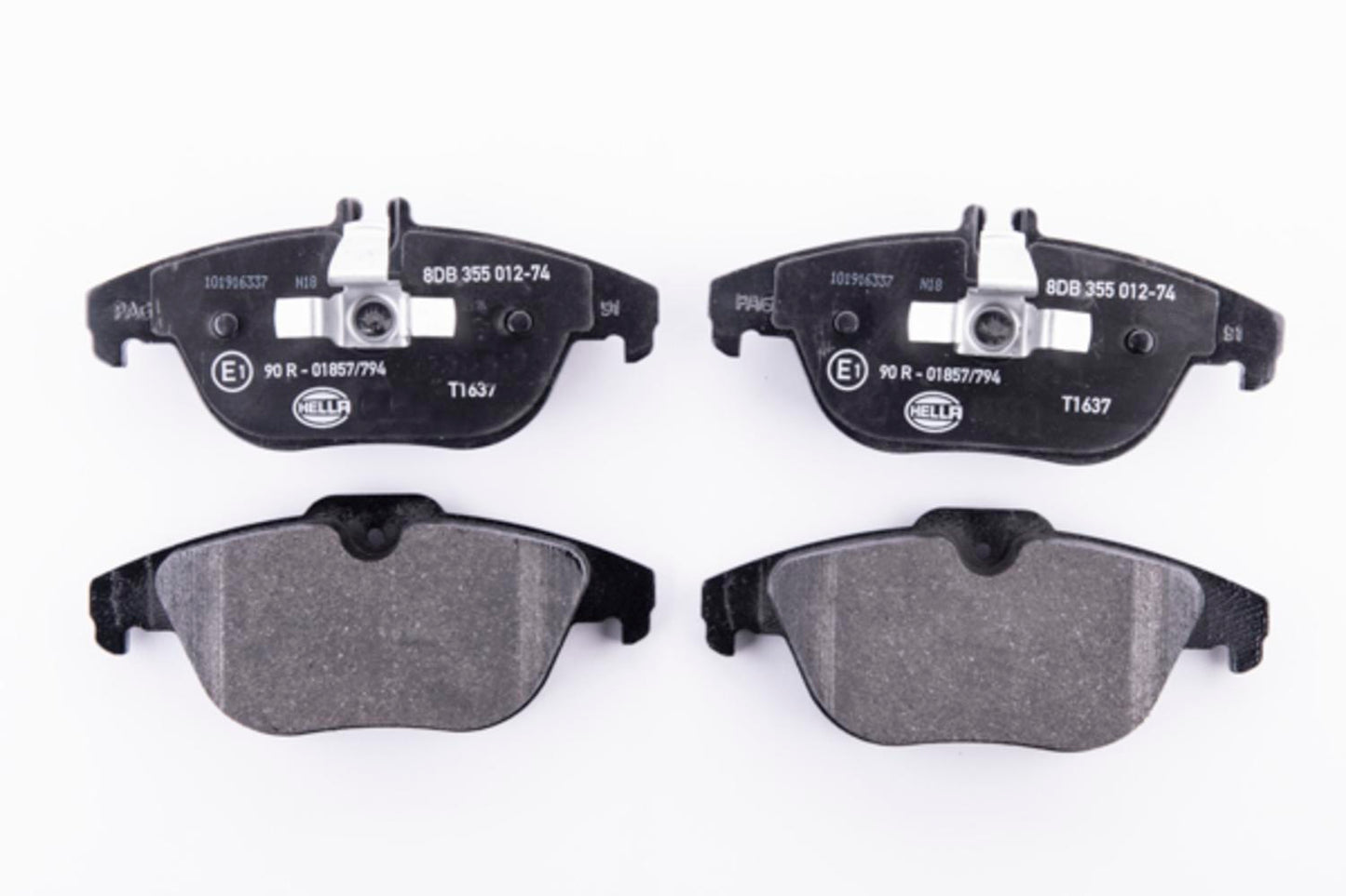 HELLA Brake pad set - T1637 - for e.g. MERCEDES-BENZ 8DB355012-741