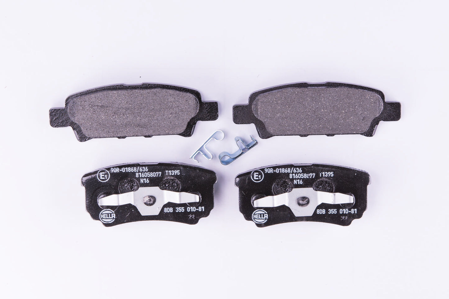 HELLA Brake pad set - T1395 - for e.g. CHRYSLER / DODGE / JEEP / MITSUBISHI 8DB355010-811
